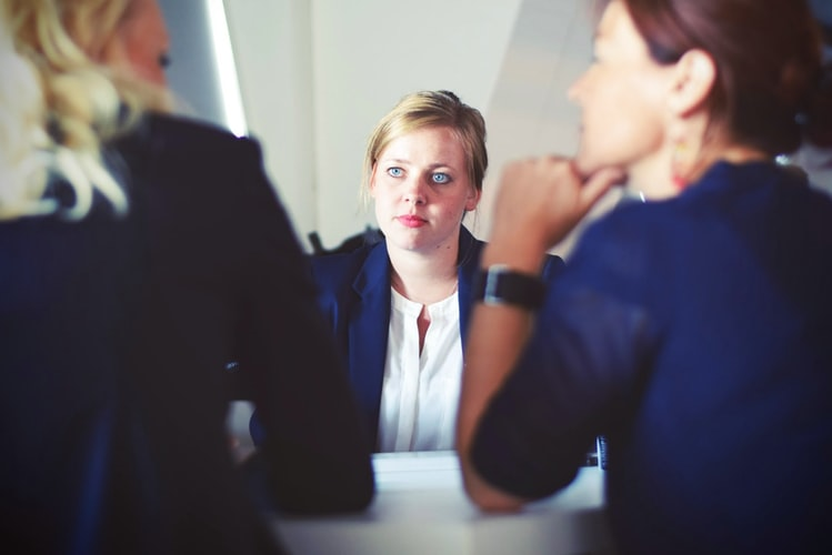 three business women